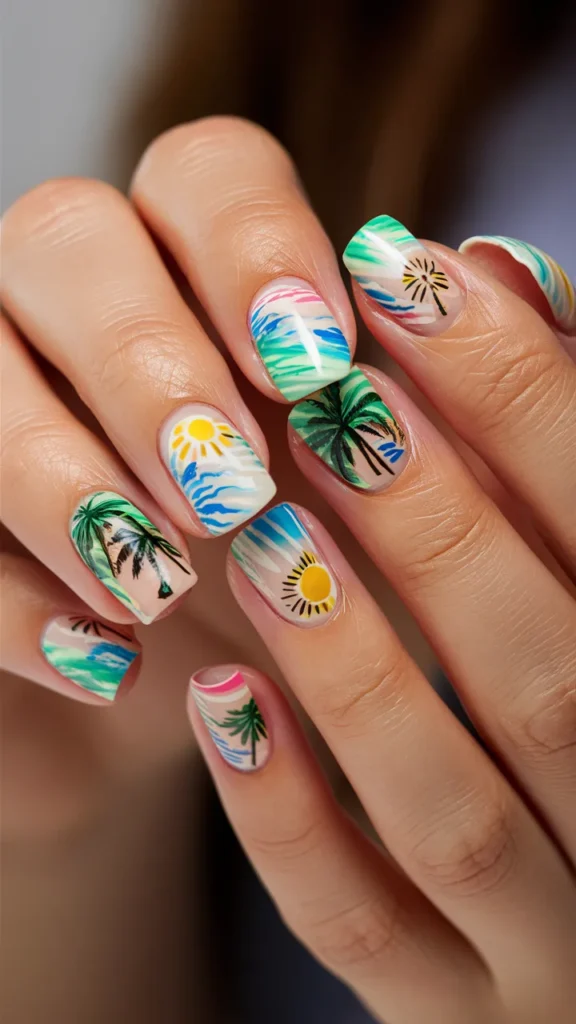 tropical-bold-theme-nail-extensions