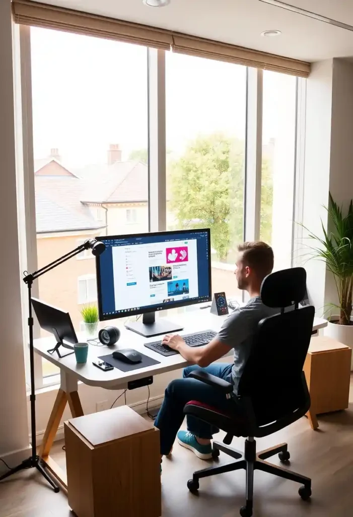 Web design staff working in Shrewsbury Office-5